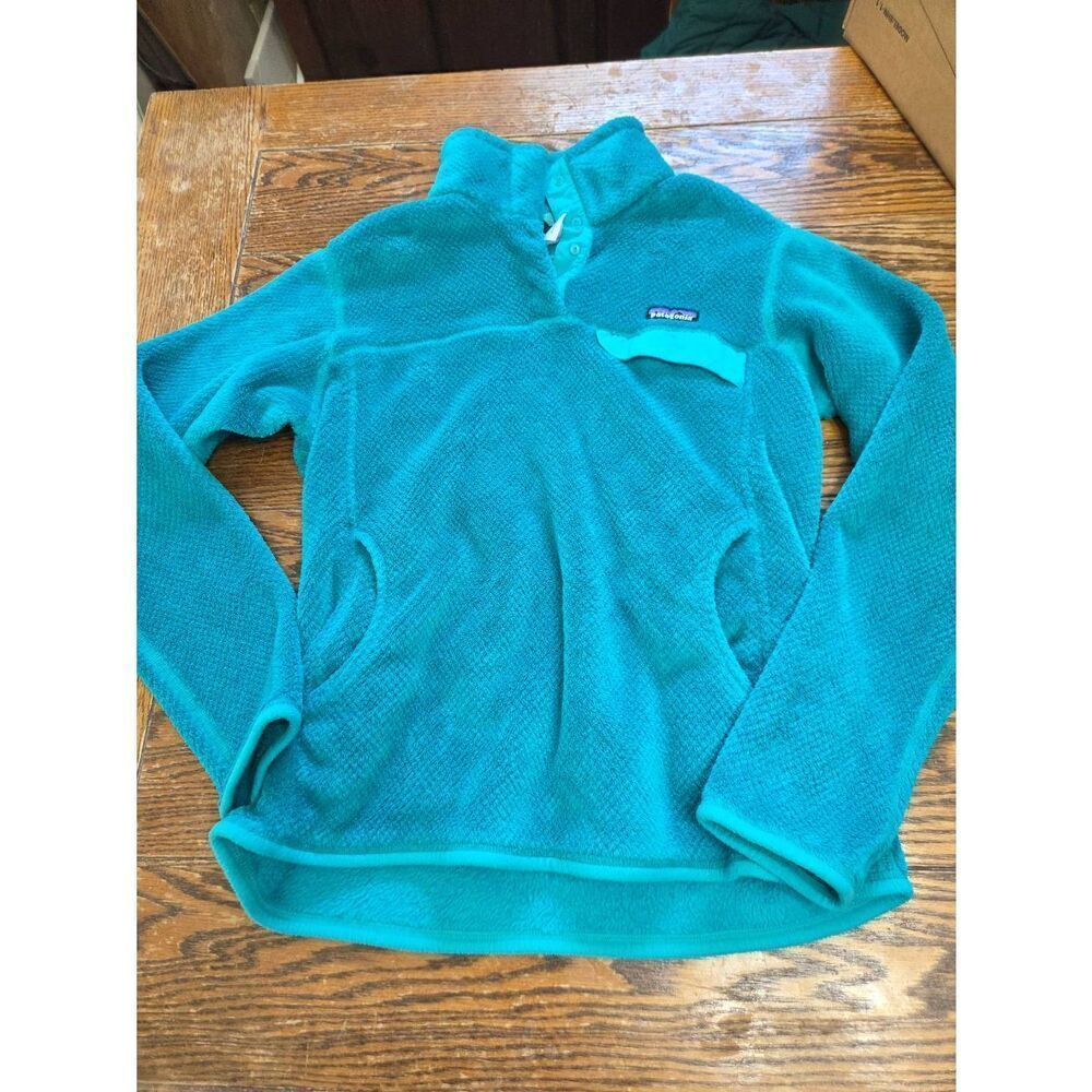Patagonia Women's Re-Tool Snap-T Pullover in teal sz Large